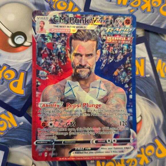 CM Punk Pokemon Card - Picture 7 of 10